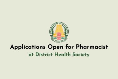 Applications are invited for Pharmacist at District Health Society