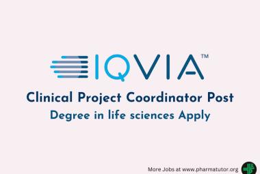 Apply Online for Clinical Project Coordinator at IQVIA
