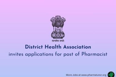 District Health Association invites applications for post of Pharmacist