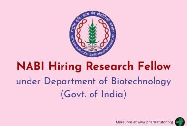 NABI Hiring Research Fellow under Department of Biotechnology (Govt. of India)