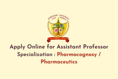 Online applications are invited for the posts of Assistant Professors at Gurugram University