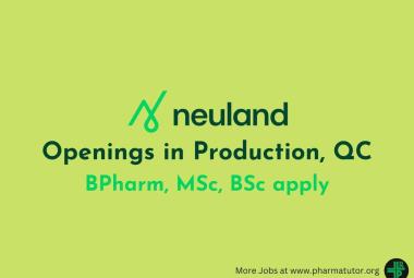 Openings in Production, QC at Neuland