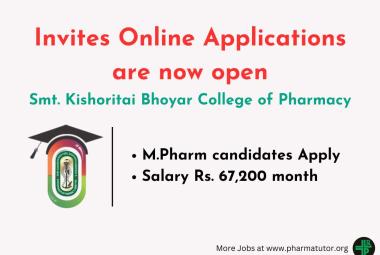 Smt. Kishoritai Bhoyar College of Pharmacy invites online applications from M.Pharm candidates