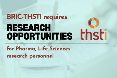 BRIC-THSTI requires Pharma, Life Sciences research personnel
