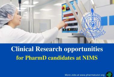 Clinical Research opportunities for PharmD at Nizam’s Institute of Medical Sciences 