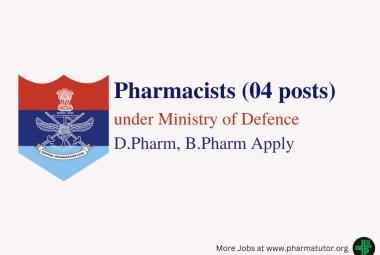 Job for Pharmacists under Ministry of Defence, ECHS Jalandhar