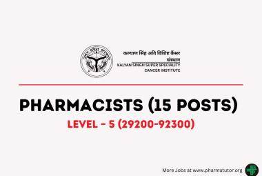 KSSSCI an autonomous Institute of the Govt looking for Pharmacists