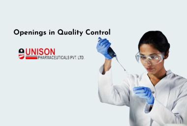 Openings in Quality Control at Unison Pharmaceuticals