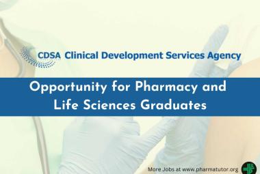 Opportunity for Pharmacy and Life Sciences Graduates at Clinical Development Services Agency, THSTI