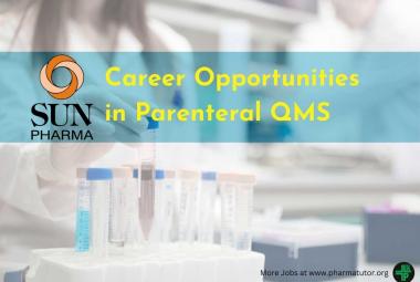 Career Opportunities in Parenteral QMS at Sun Pharma