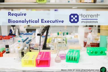 Require Bioanalytical Executive at Torrent Pharma