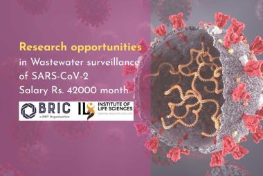 Research opportunities in Wastewater surveillance of SARS-CoV-2 at Institute of Life Sciences