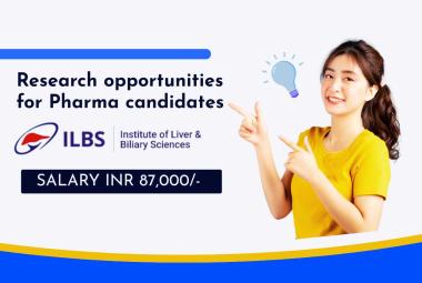 Research Opportunities under the Technical Resource Centre at ILBS for Pharma candidates
