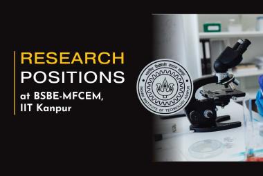 Research positions at BSBE-MFCEM, IIT Kanpur