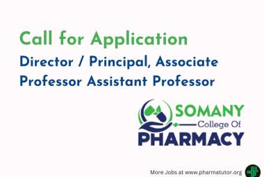 Somany College of Pharmacy Advertisement for Director / Principal, Associate Professor Assistant Professor for Pharmacy