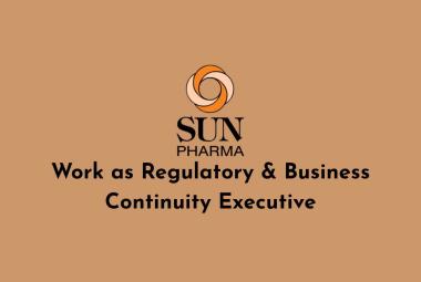 Regulatory & Business Continuity Executive opening in Sun Pharma