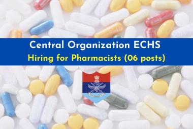Applications are invited for post of Pharmacists at ECHS