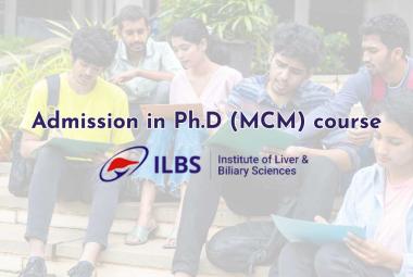 ILBS inviting application for admission in Ph.D (MCM) course