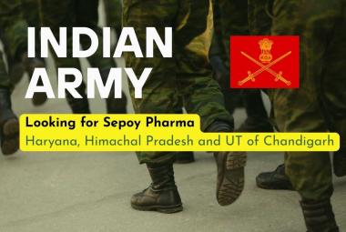 Indian Army looking for Sepoy Pharma 