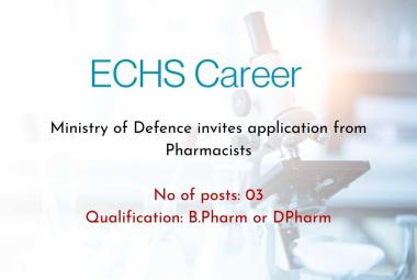 Ministry of Defence invites application from Pharmacists