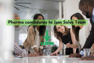 Pharma candidates to Join Sales Team of Lupin