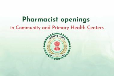Pharmacist openings in Community and Primary Health Centers