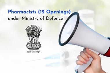 Pharmacists vacancies in Ministry of Defence