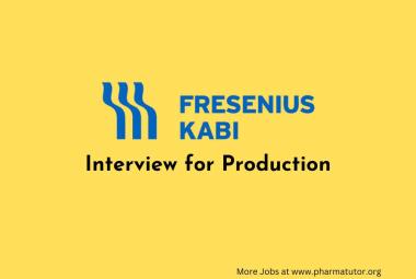 Production Jobs at Fresenius Kabi India