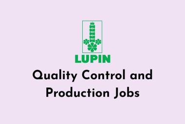 Quality Control and Production Jobs at LUPIN LTD