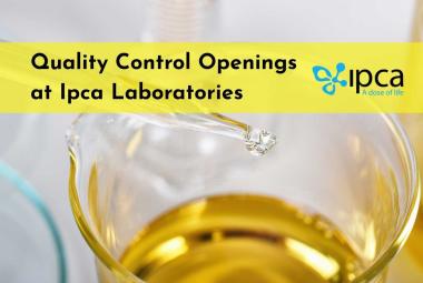 Quality Control Openings at Ipca Laboratories