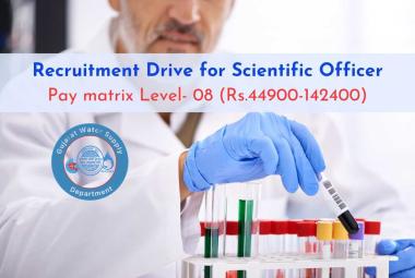 Recruitment Drive for Scientific Officer at GWSSB