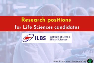 Research positions for Life Sciences candidates at ILBS