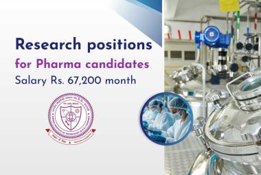 Research positions for Pharma candidates at IIT BHU