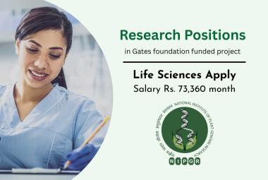 Research positions in Gates foundation funded project at NIPGR - Life Sciences apply