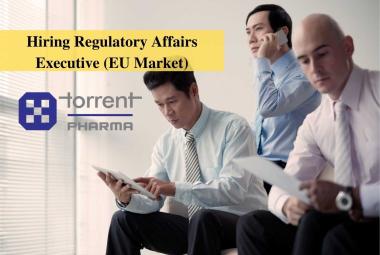 Torrent Pharma Hiring Regulatory Affairs Executive