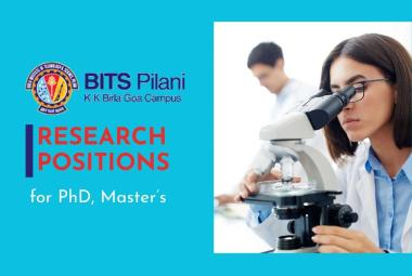 Various Research positions at BITS-Pilani Goa campus