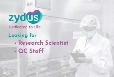 Zydus Lifesciences looking for Research Scientist, QC Staff