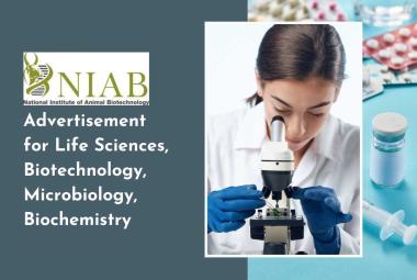 Advertisement for Life Sciences, Biotechnology, Microbiology, Biochemistry at BRIC-NIAB