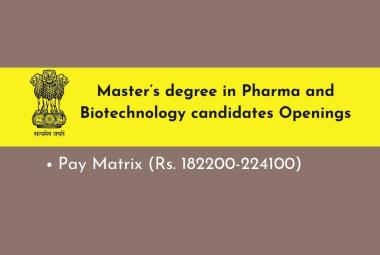 ANRF invites applications from Master’s degree in Pharma and Biotechnology candidates