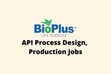 API Process Design, Production Jobs at Bioplus