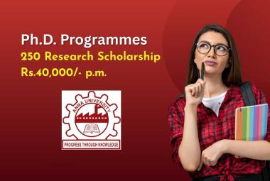 Applications are invited from eligible candidates for admission to Ph.D. programmes at Anna University
