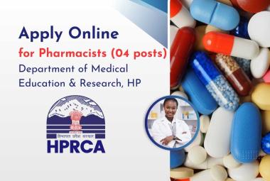 Apply Online for post of Pharmacists at Department of Medical Education & Research, HP