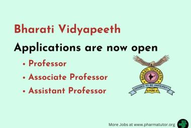 Bharati Vidyapeeth Invites application from Professor, Associate Professor, Assistant Professor