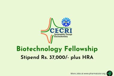 Biotechnology Fellowship at Central Electrochemical Research Institute