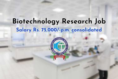 Biotechnology Research Job at Institute of Chemical Technology