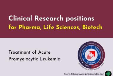 Clinical Research positions at Pharma, Life Sciences, Biotech at ACTREC