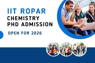IIT Ropar invites applications for Chemistry PhD Admission 2026