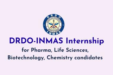 INMAS internship for Pharma, Life Sciences, Biotechnology, Chemistry candidates