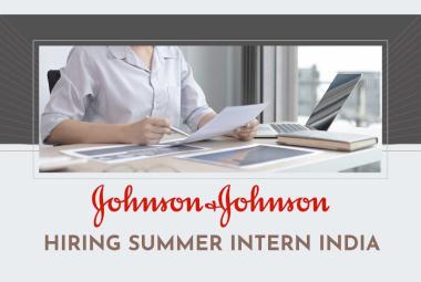 Johnson & Johnson Hiring Summer Intern India