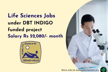 Life Sciences Jobs under DBT INDIGO funded project at SJRI
